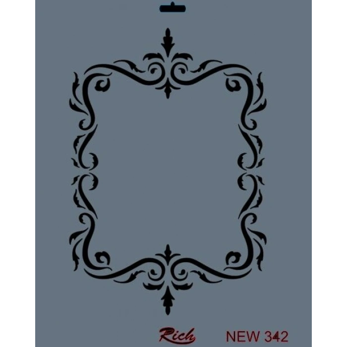 Rich Stencil Boyama Şablonu 25x35 cm. NEW-342