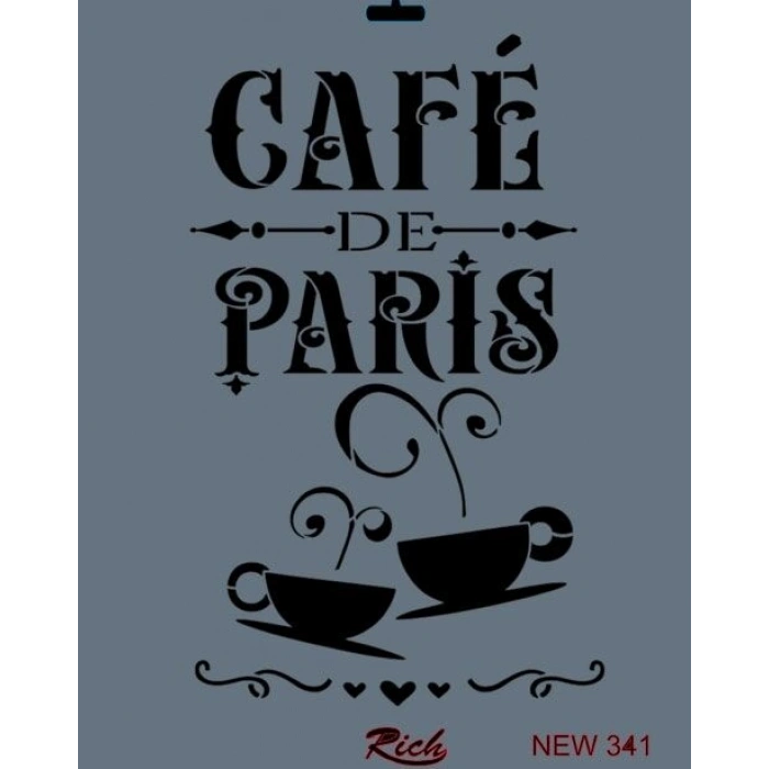 Rich Stencil Boyama Şablonu 25x35 cm. NEW-341