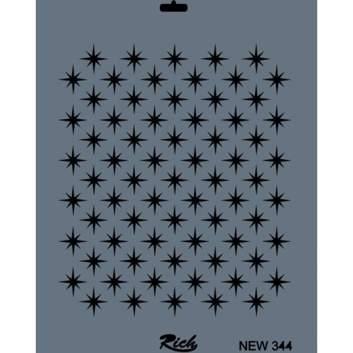 Rich Stencil Boyama Şablonu 25x35 cm. NEW-344