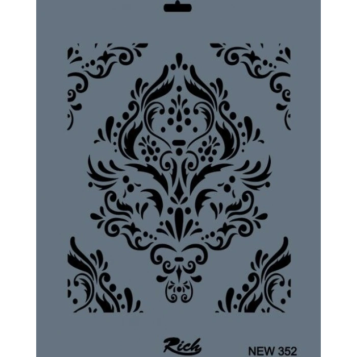 Rich Stencil Boyama Şablonu 25x35 cm. NEW-352
