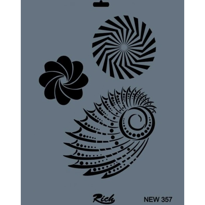 Rich Stencil Boyama Şablonu 25x35 cm. NEW-357