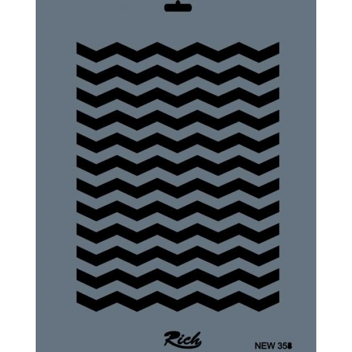 Rich Stencil Boyama Şablonu 25x35 cm. NEW-358