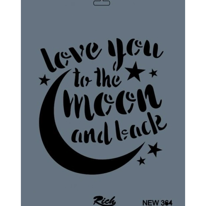 Rich Stencil Boyama Şablonu 25x35 cm. NEW-364