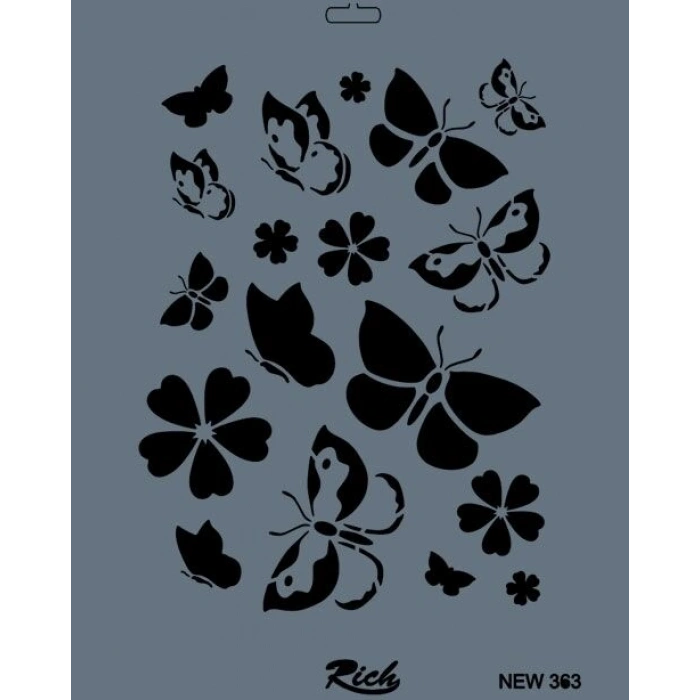 Rich Stencil Boyama Şablonu 25x35 cm. NEW-363