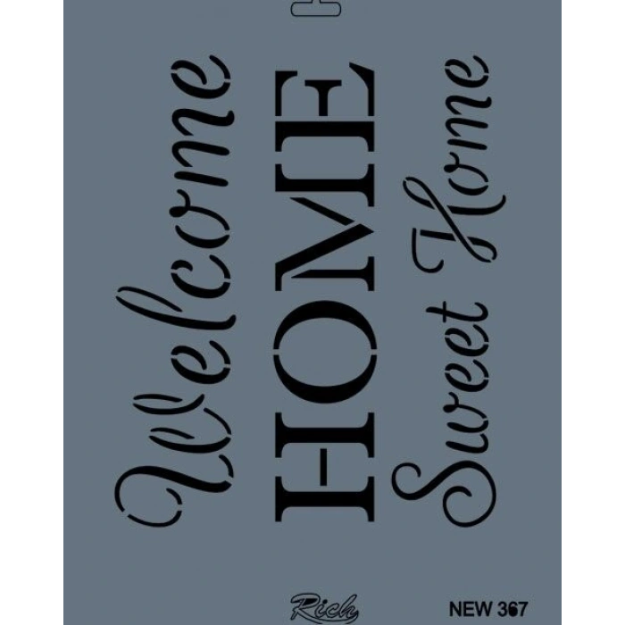 Rich Stencil Boyama Şablonu 25x35 cm. NEW-367