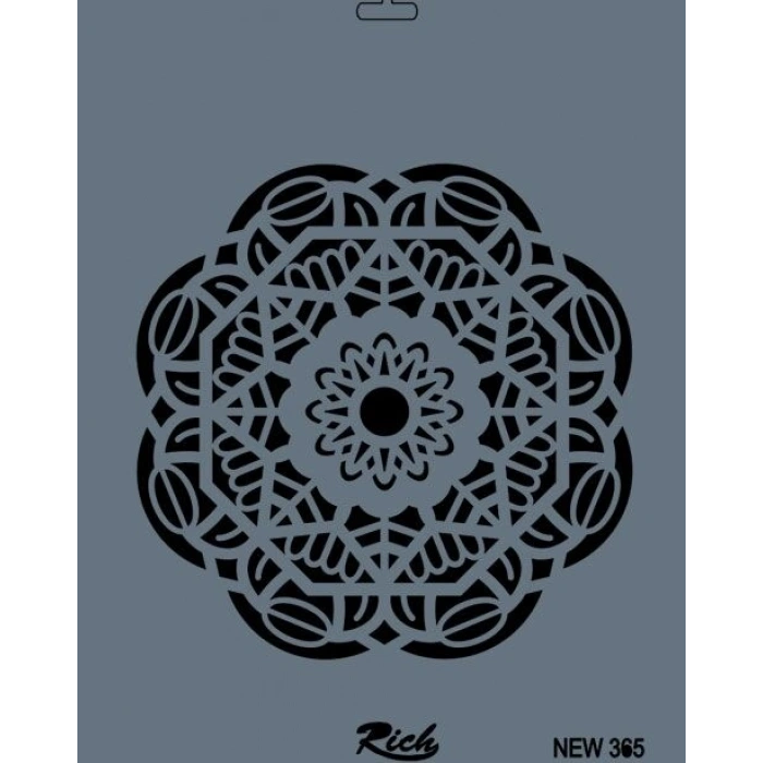 Rich Stencil Boyama Şablonu 25x35 cm. NEW-365