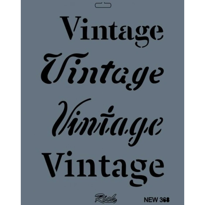 Rich Stencil Boyama Şablonu 25x35 cm. NEW-368