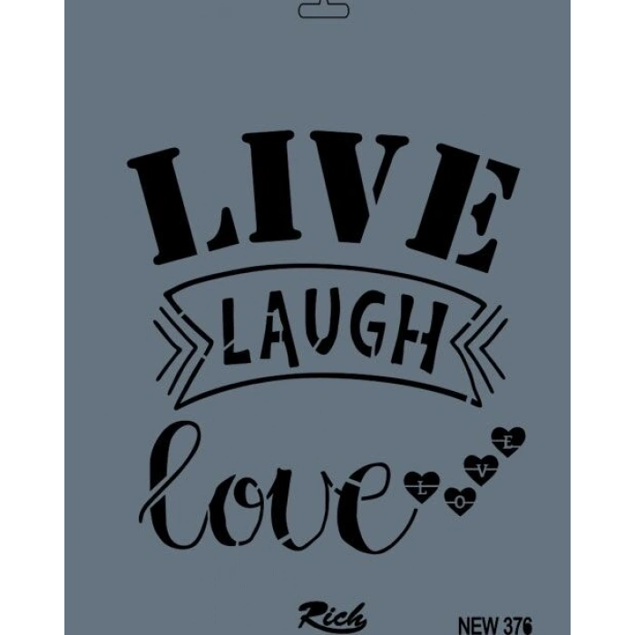 Rich Stencil Boyama Şablonu 25x35 cm. NEW-376