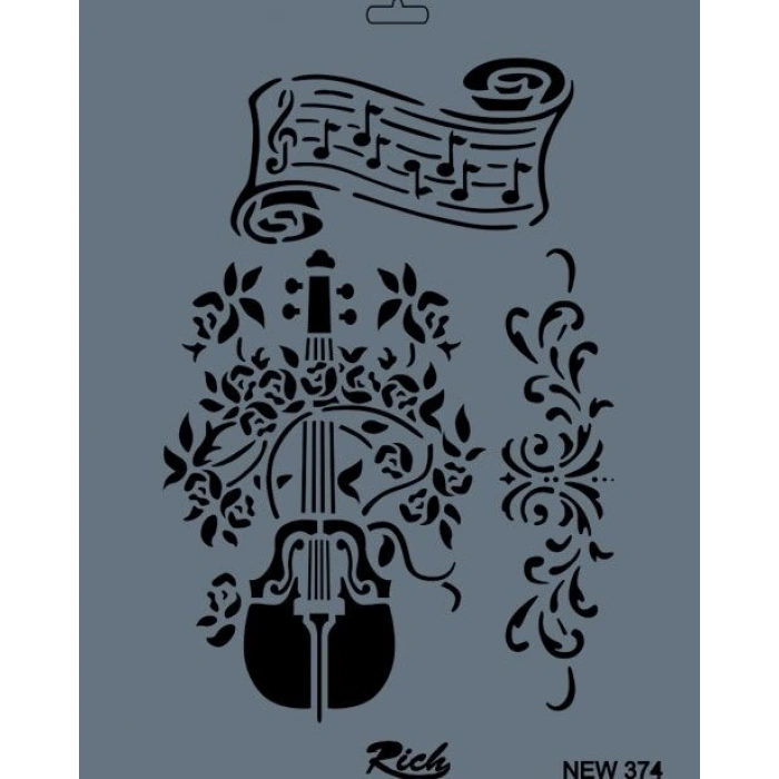 Rich Stencil Boyama Şablonu 25x35 cm. NEW-374