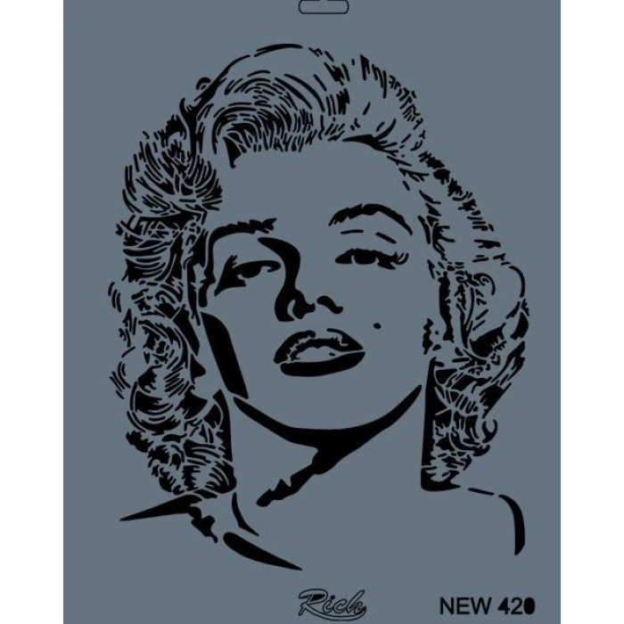 Rich Stencil Boyama Şablonu 25x35 cm. NEW-420