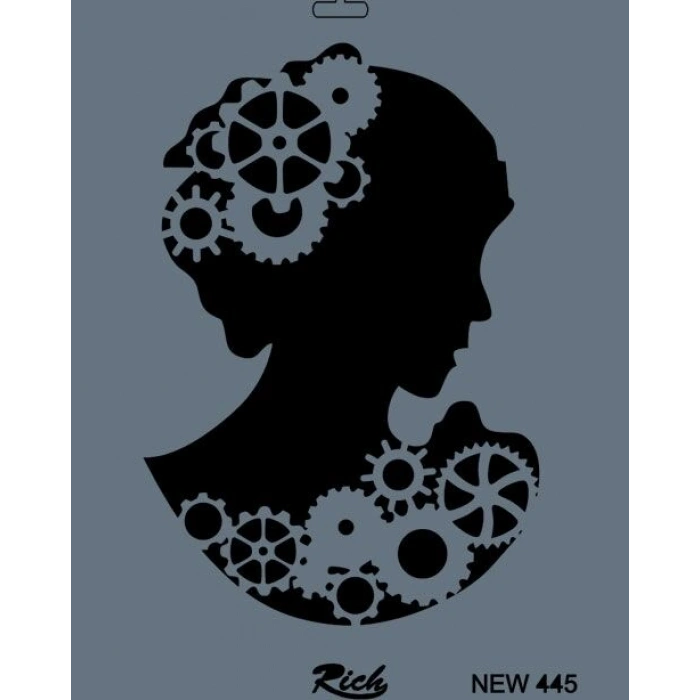 Rich Stencil Boyama Şablonu 25x35 cm. NEW-445