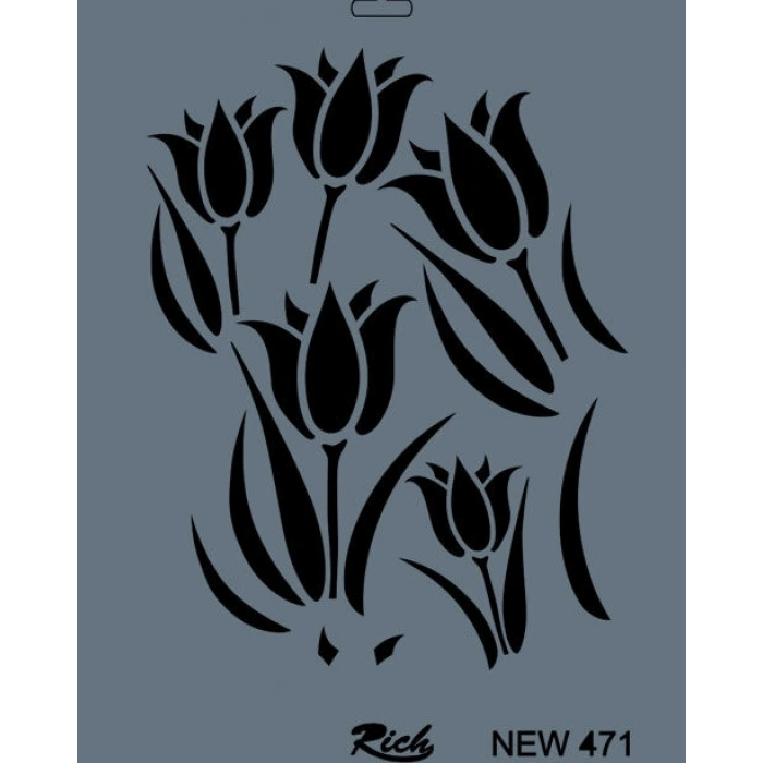 Rich Stencil Boyama Şablonu 25x35 cm. NEW-471