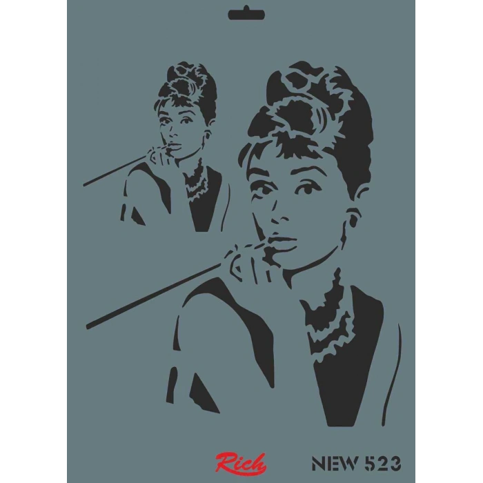 Rich Stencil Boyama Şablonu 25x35 cm. NEW-523