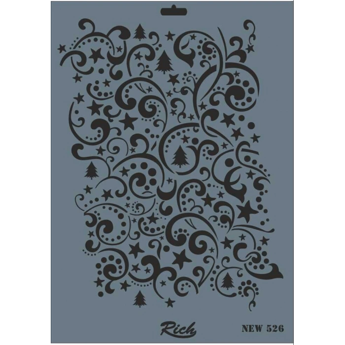 Rich Stencil Boyama Şablonu 25x35 cm. NEW-526