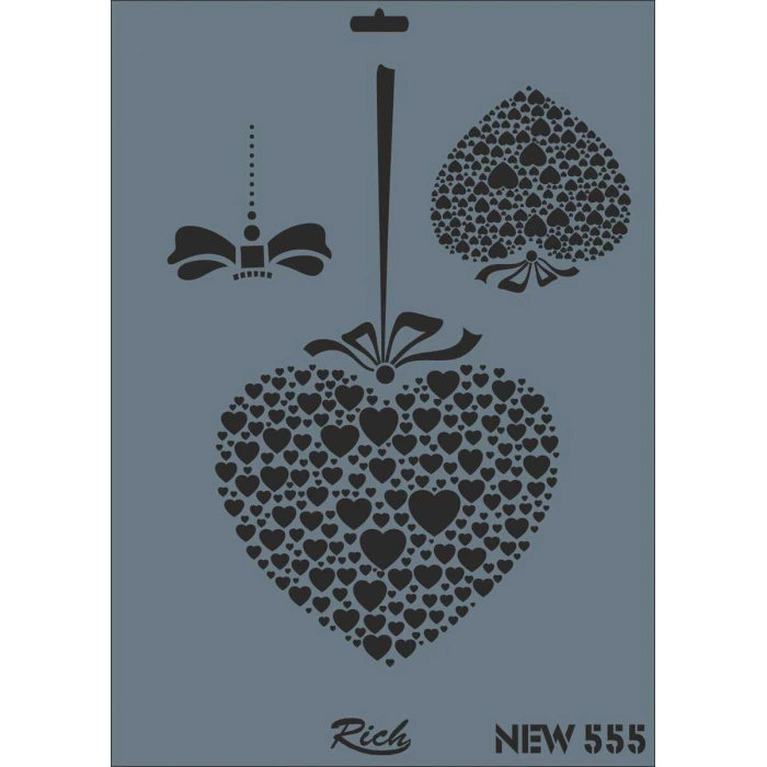 Rich Stencil Boyama Şablonu 25x35 cm. NEW-555