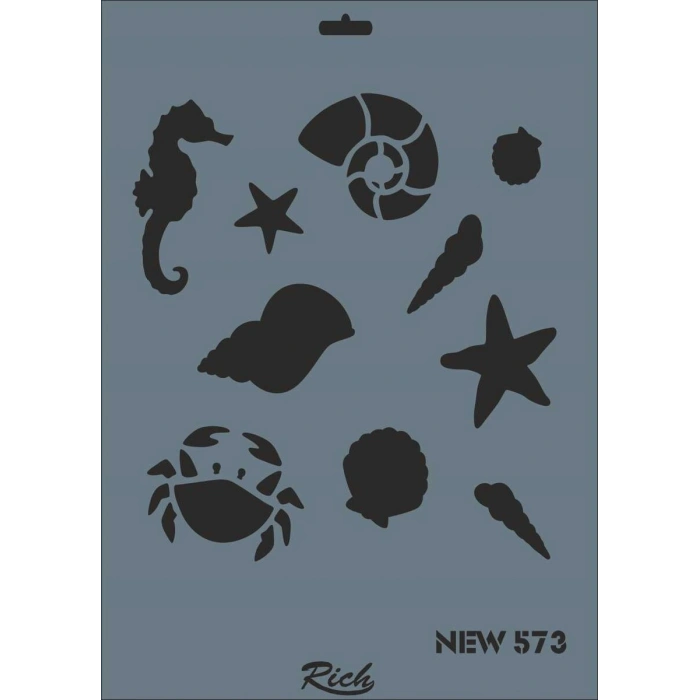 Rich Stencil Boyama Şablonu 25x35 cm. NEW-573