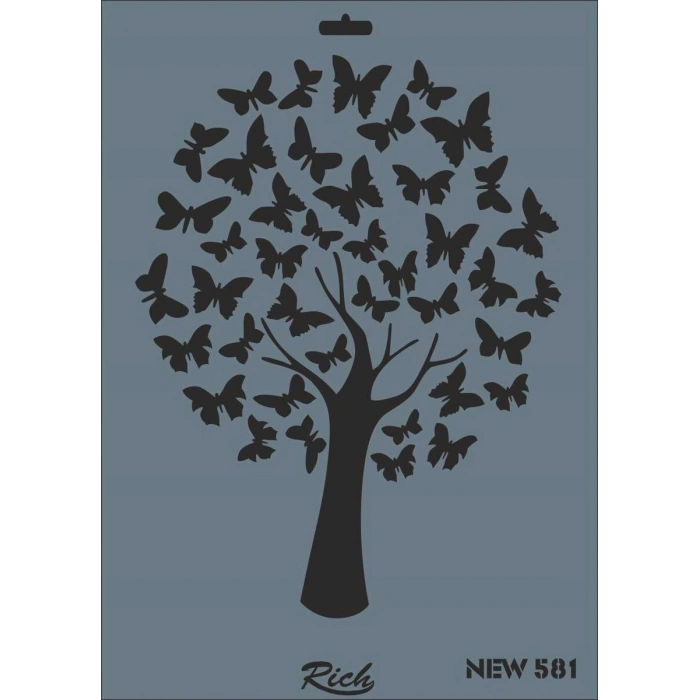 Rich Stencil Boyama Şablonu 25x35 cm. NEW-581
