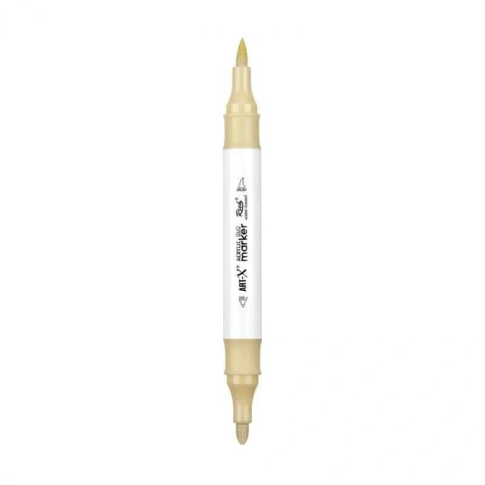 Rich Art-X Acrylic Duo Marker Çift Uçlu Su Bazlı Boyama Markörü No:211 Keten