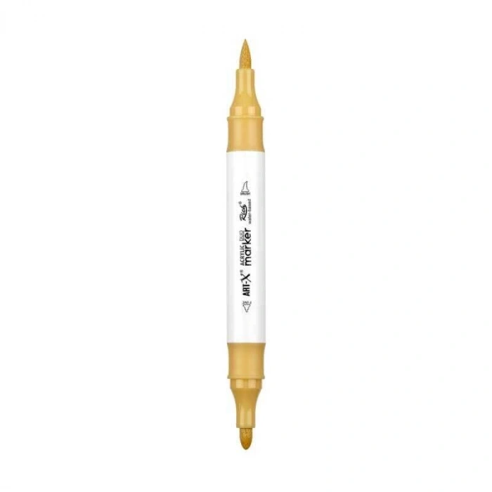 Rich Art-X Acrylic Duo Marker Çift Uçlu Su Bazlı Boyama Markörü No:210 Krem