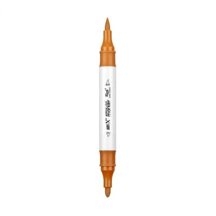 Rich Art-X Acrylic Duo Marker Çift Uçlu Su Bazlı Boyama Markörü No:209 Taba