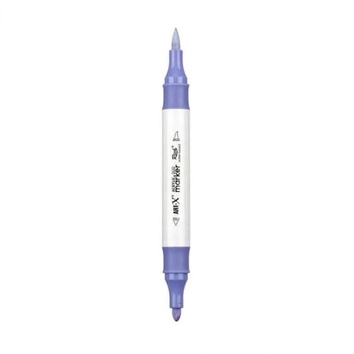 Rich Art-X Acrylic Duo Marker Çift Uçlu Su Bazlı Boyama Markörü No:149 Açık Lila