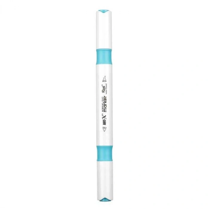 Rich Art-X Acrylic Duo Marker Çift Uçlu Su Bazlı Boyama Markörü No:148 Bebek Mavi
