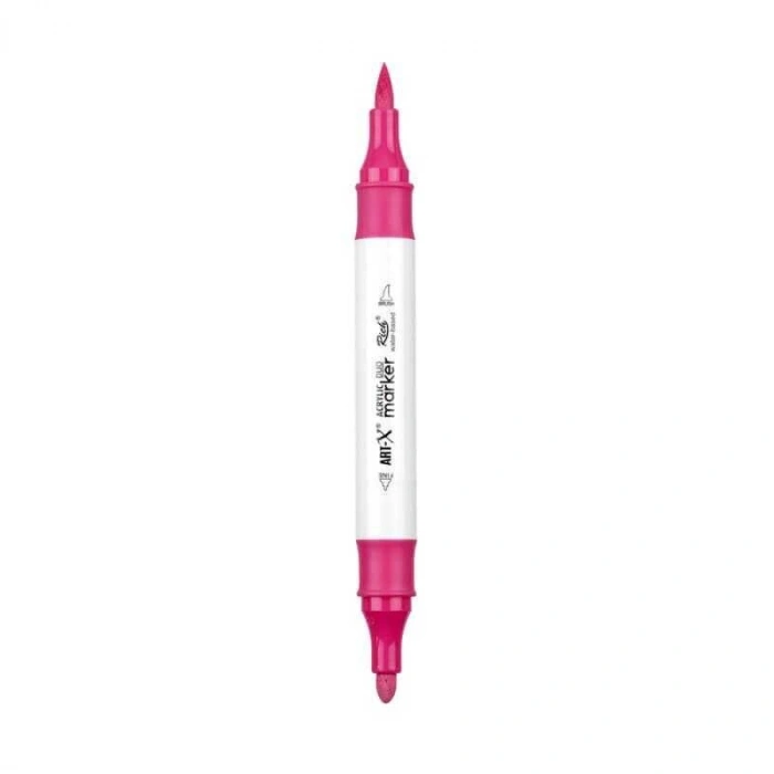 Rich Art-X Acrylic Duo Marker Çift Uçlu Su Bazlı Boyama Markörü No:151 Pembe