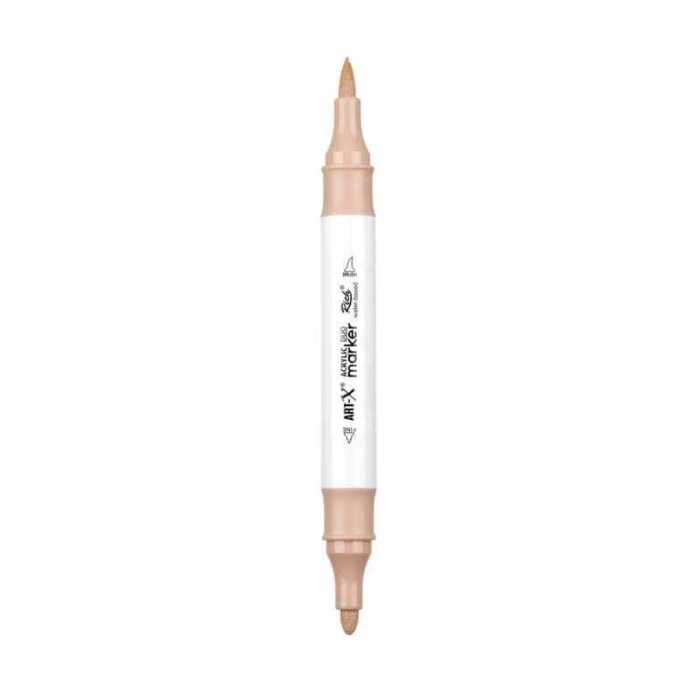 Rich Art-X Acrylic Duo Marker Çift Uçlu Su Bazlı Boyama Markörü No:150 Koyu Ten Rengi