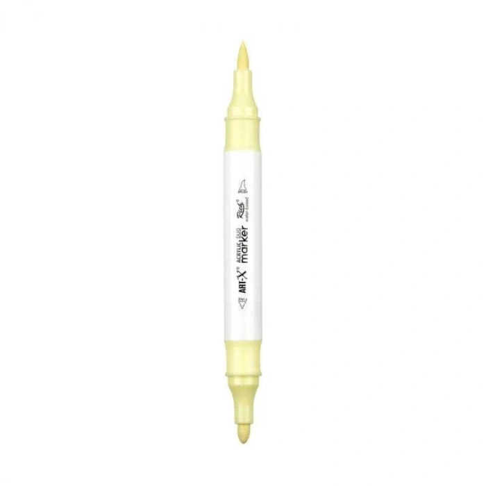 Rich Art-X Acrylic Duo Marker Çift Uçlu Su Bazlı Boyama Markörü No:146 Işık Sarısı