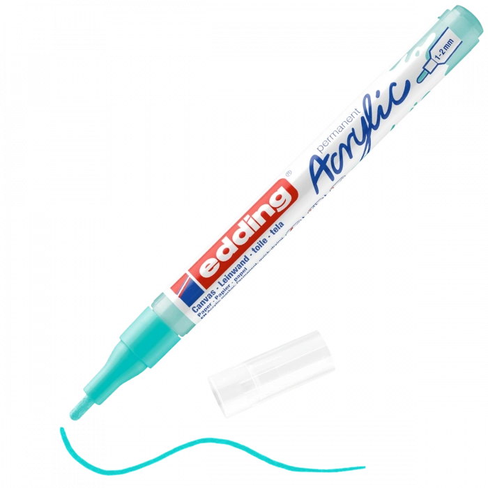 Edding 5300 Akrilik Boyama Markörü 1-2 mm PARLAK TURKUAZ