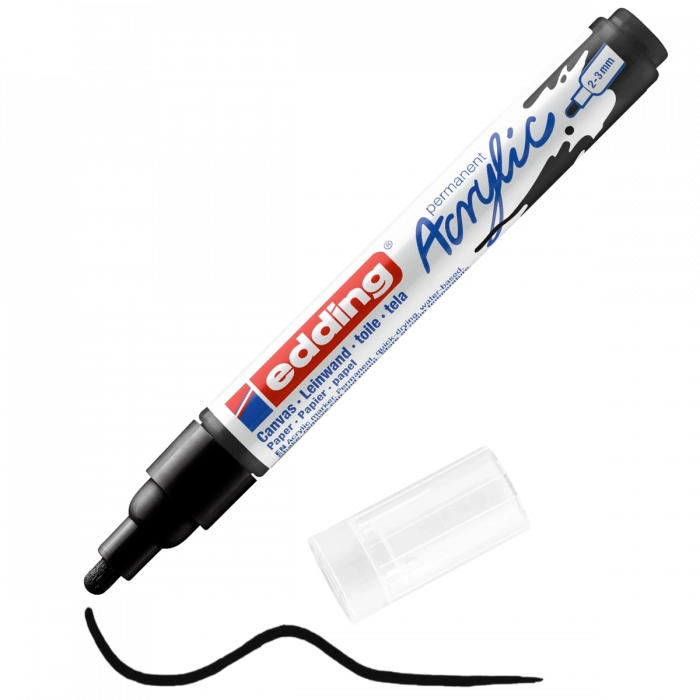 Edding 5100 Akrilik Boyama Markörü 2-3 mm SİYAH