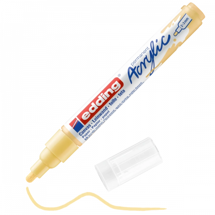 Edding 5100 Akrilik Boyama Markörü 2-3 mm PASTEL SARI