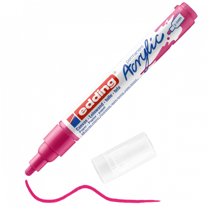 Edding 5100 Akrilik Boyama Markörü 2-3 mm TELEMAGENTA