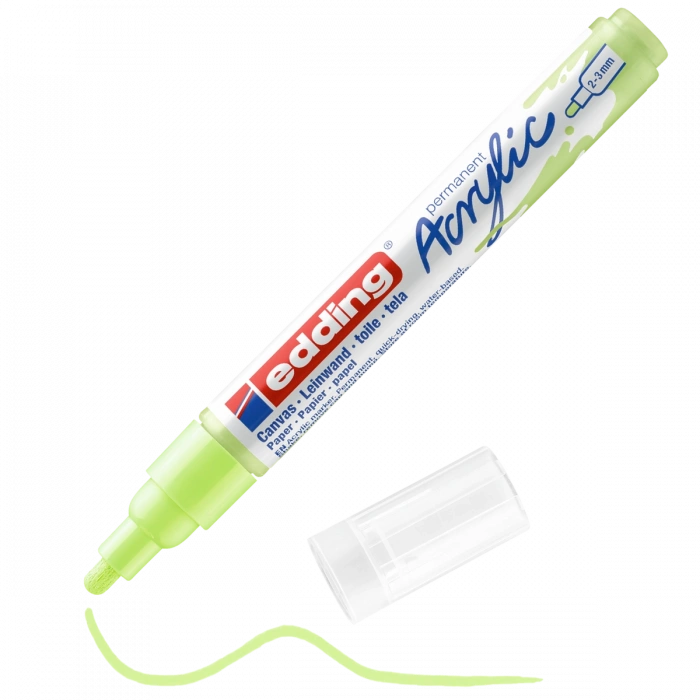 Edding 5100 Akrilik Boyama Markörü 2-3 mm PASTEL YEŞİL