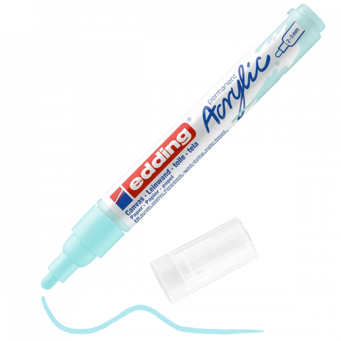 Edding 5100 Akrilik Boyama Markörü 2-3 mm PASTEL MAVİ
