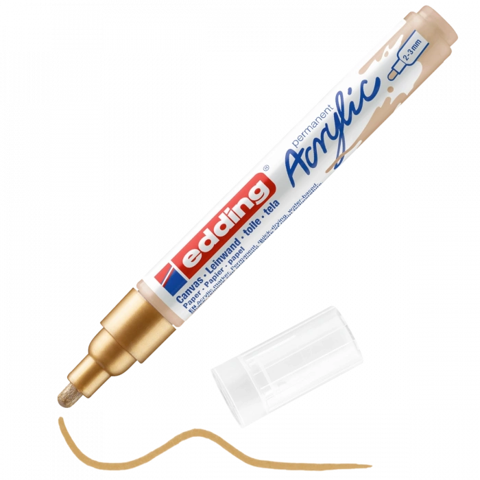 Edding 5100 Akrilik Boyama Markörü 2-3 mm ALTIN