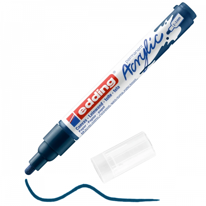 Edding 5100 Akrilik Boyama Markörü 2-3 mm GECE MAVİSİ