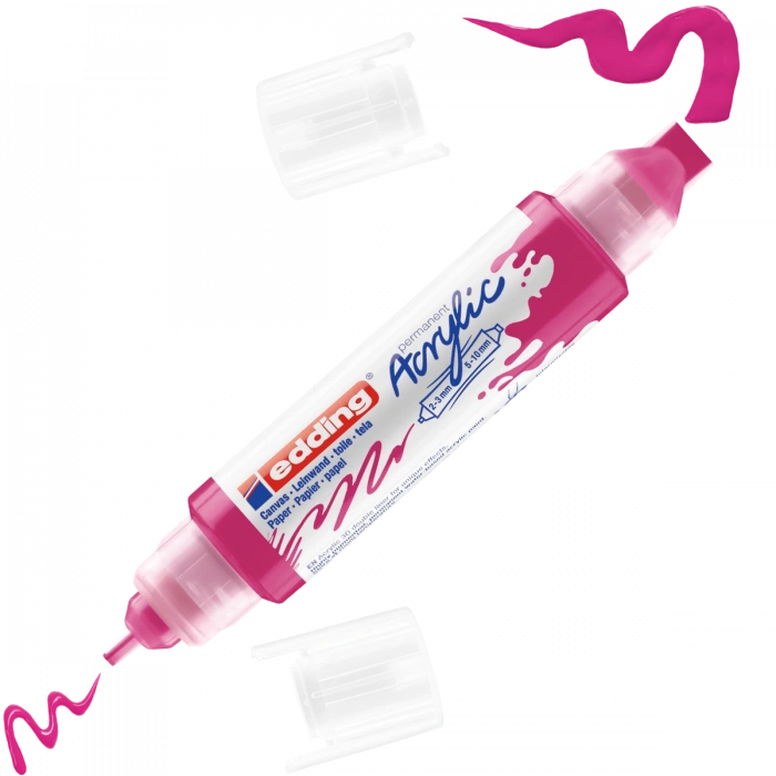 Edding 5400 Akrilik Boyama Markörü 3D Double Liner TELEMAGENTA