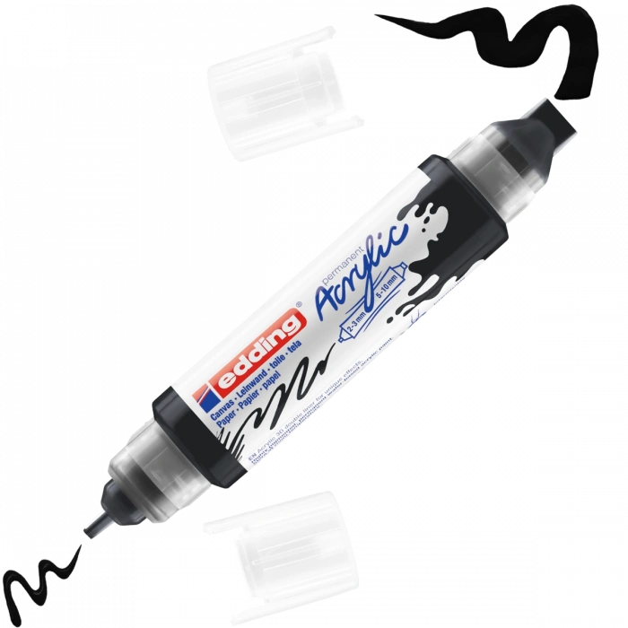 Edding 5400 Akrilik Boyama Markörü 3D Double Liner SİYAH