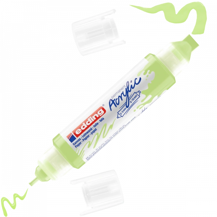 Edding 5400 Akrilik Boyama Markörü 3D Double Liner PASTEL YEŞİL