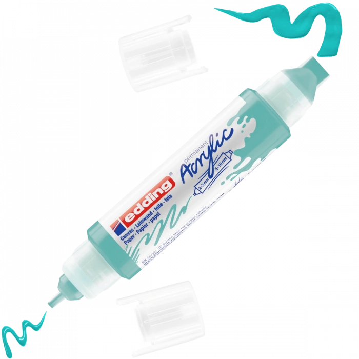Edding 5400 Akrilik Boyama Markörü 3D Double Liner PARLAK TURKUAZ