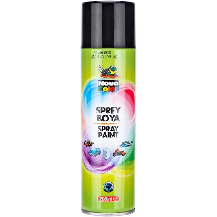 Nova Color Sprey Boya 200 ml. SİYAH