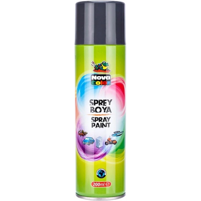 Nova Color Sprey Boya 200 ml. GRİ