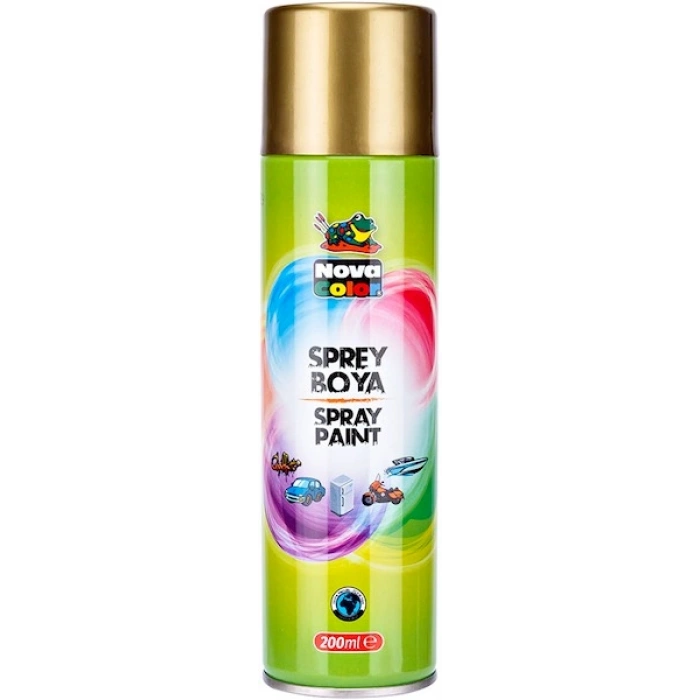Nova Color Sprey Boya 200 ml. METALİK ALTIN