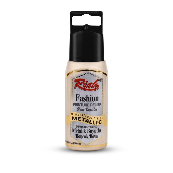 Rich Metalik Boyutlu Boya 60 cc. 595 İNCİ BEYAZI
