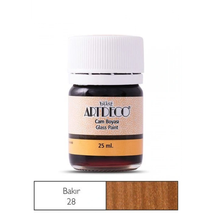 Artdeco Cam Vitray Boyası 25 ml. 28 METALİK BAKIR
