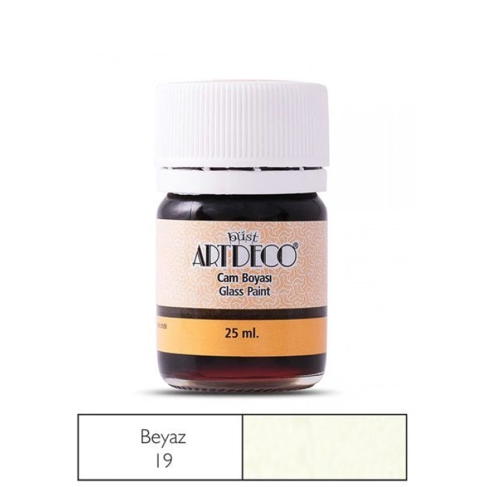 Artdeco Cam Vitray Boyası 25 ml. 19 BEYAZ