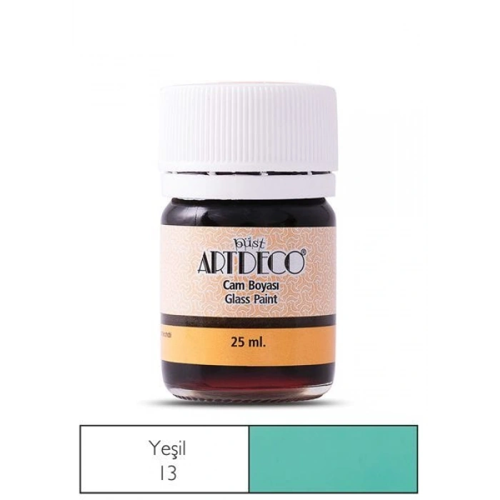 Artdeco Cam Vitray Boyası 25 ml. 13 YEŞİL