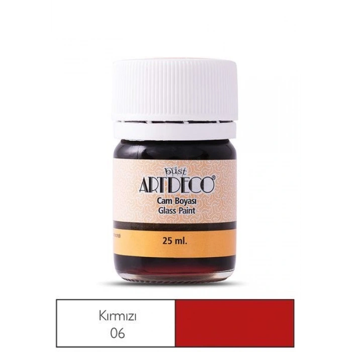 Artdeco Cam Vitray Boyası 25 ml. 06 KIRMIZI