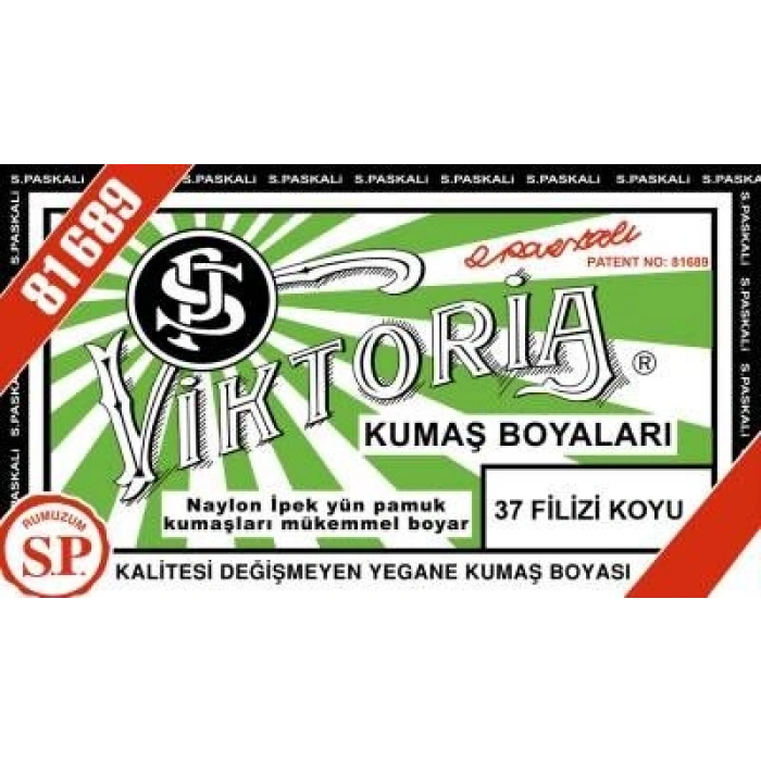 Viktoria Toz Kumaş Boyası 37 FİLİZİ KOYU